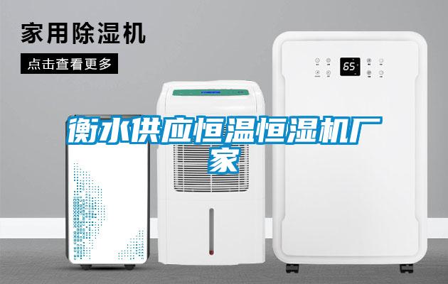 衡水供應(yīng)恒溫恒濕機廠家