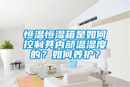 恒溫恒濕箱是如何控制其內(nèi)部溫濕度的？如何養(yǎng)護(hù)？