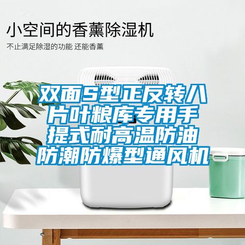 雙面S型正反轉(zhuǎn)八片葉糧庫專用手提式耐高溫防油防潮防爆型通風(fēng)機